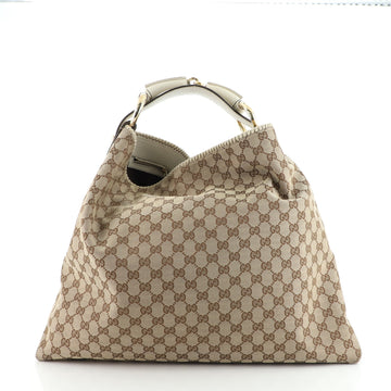Gucci Horsebit Hobo GG Canvas Large
