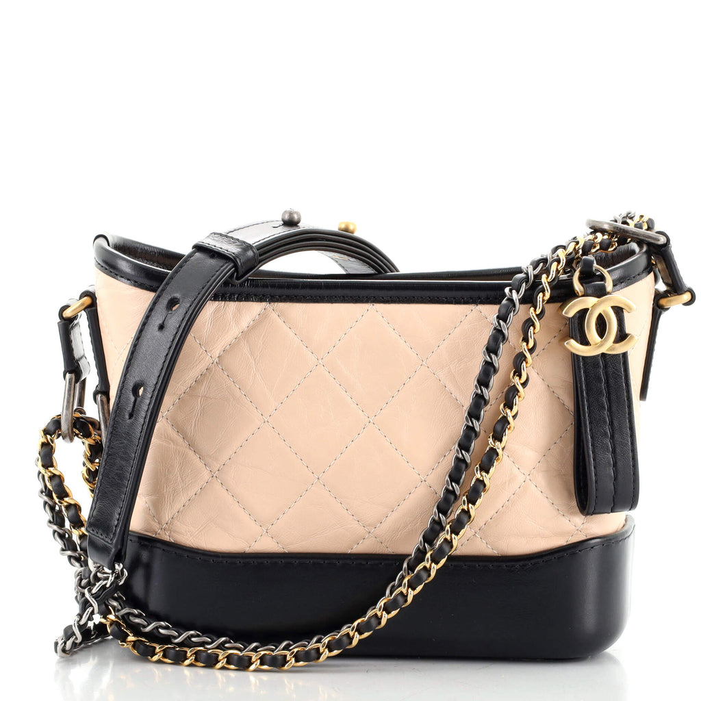 Chanel Tweed Calfskin Quilted Small Gabrielle Bag – breezeluxury