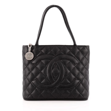 Chanel Medallion Tote Quilted Caviar