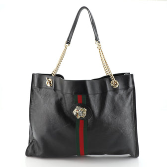 Gucci Rajah Chain Tote Leather Large