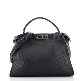 Fendi Selleria Peekaboo Bag Rigid Leather Regular