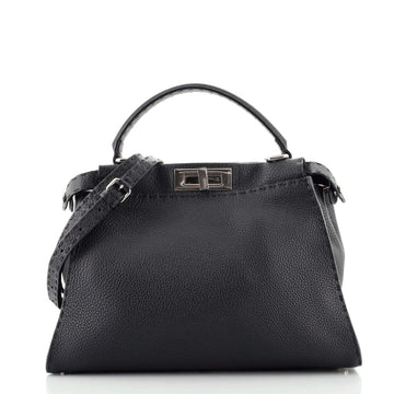 Fendi Selleria Peekaboo Bag Rigid Leather Regular