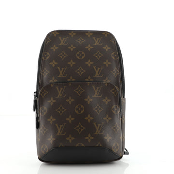 Louis Vuitton Avenue Sling Bag Macassar Monogram Canvas