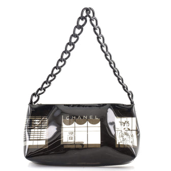 Chanel Coco Window Pochette Printed Vinyl