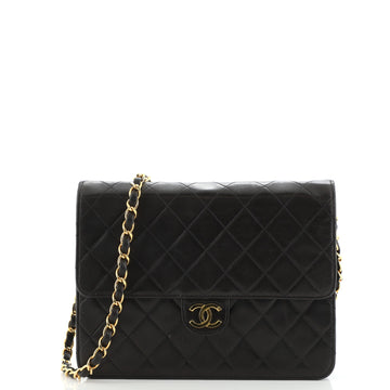 Chanel Vintage Clutch with Chain Quilted Leather Small