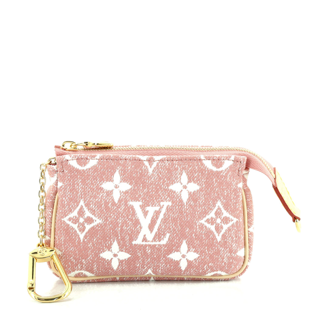 Louis Vuitton Micro Pochette Accessoires Denim Jacquard Pink for Women