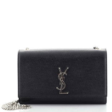 Saint Laurent Classic Monogram Crossbody Bag Grainy Leather Medium