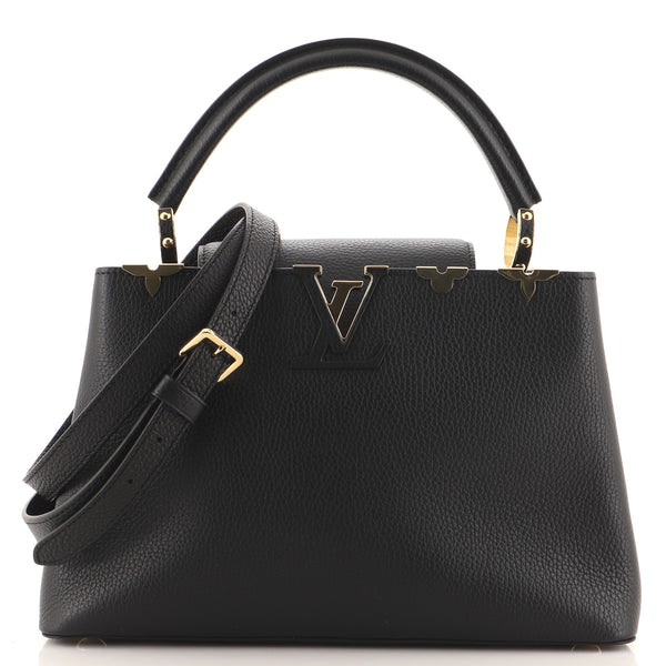 Louis Vuitton Capucines Bag Metal Floral Edge Taurillon Leather Mini -  ShopStyle