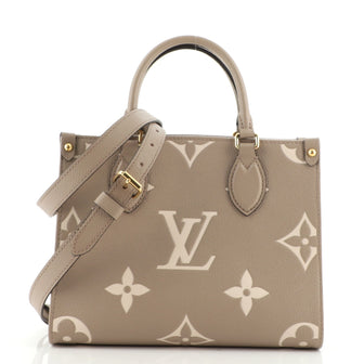 Louis Vuitton OnTheGo Tote Bicolor Monogram Empreinte Giant PM