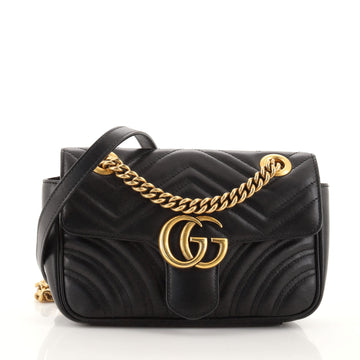 Gucci GG Marmont Flap Bag Matelasse Leather Mini