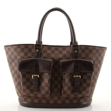 Louis Vuitton Manosque Handbag Damier GM
