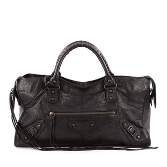 Balenciaga Part Time Classic Studs Handbag Leather