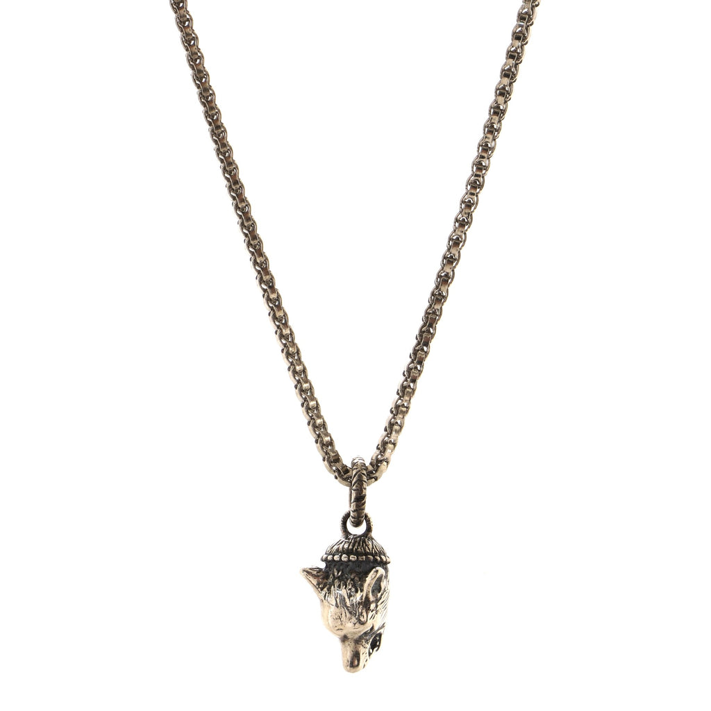 Gucci Anger Forest Animal Pendant Necklace Sterling Silver 132926