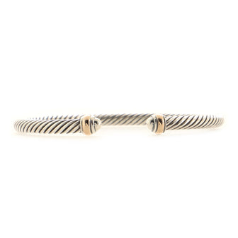 David Yurman Cable Classic Bracelet Sterling Silver and 18K Yellow Gold 4mm