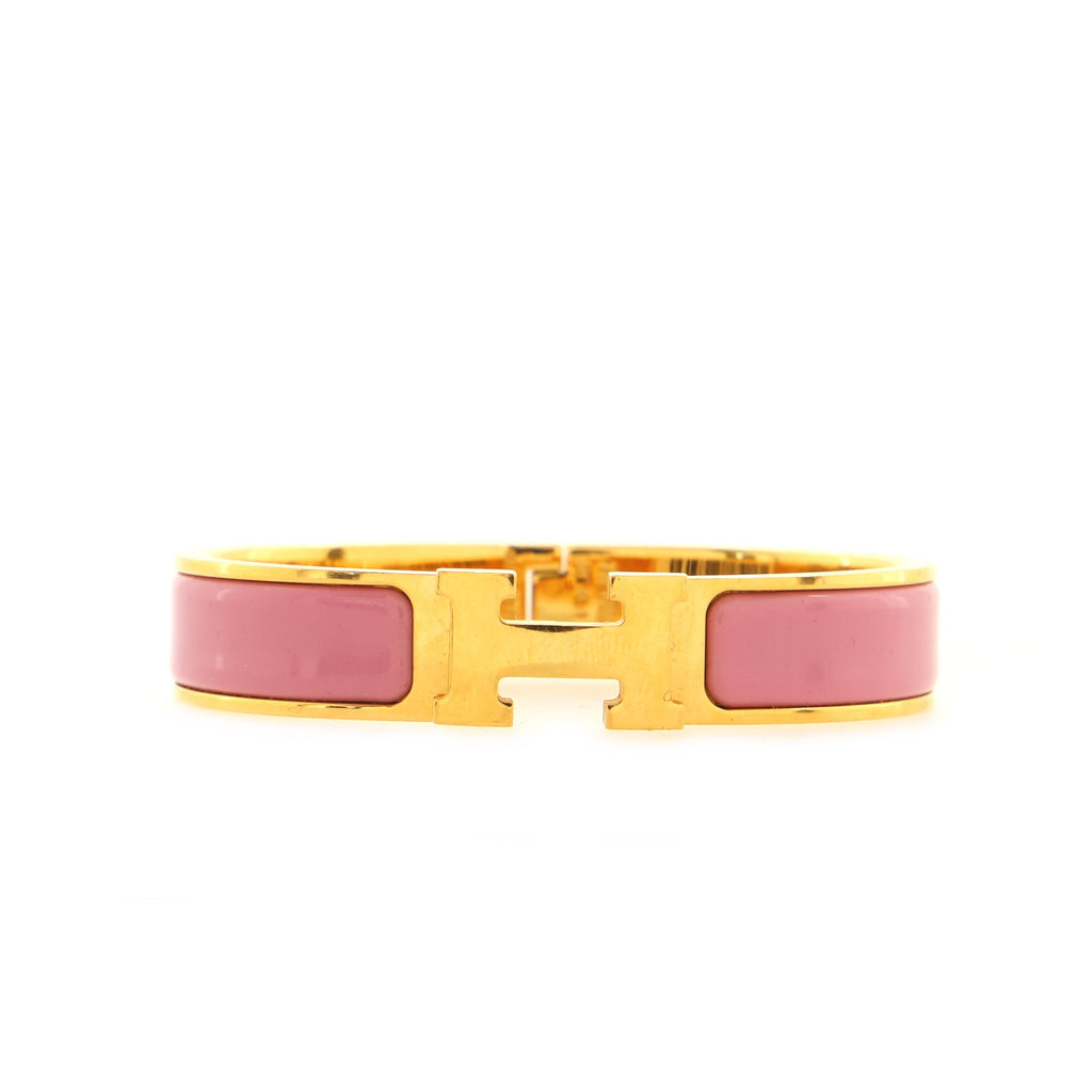 Hermès Clic Clac H Narrow Enamel Bracelet