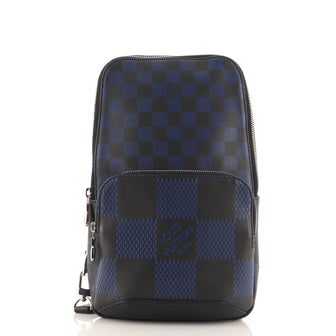 Louis Vuitton Avenue Sling Bag Damier Infini 3D leather Black 1329683