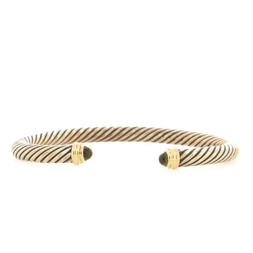 David Yurman Cable Classic Bracelet Sterling Silver with 14K Yellow Gold and Peridot 5mm