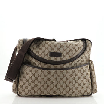 Gucci Diaper Crossbody Bag GG Canvas