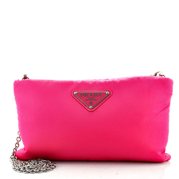 Prada Fluo Chain Clutch Tessuto Small