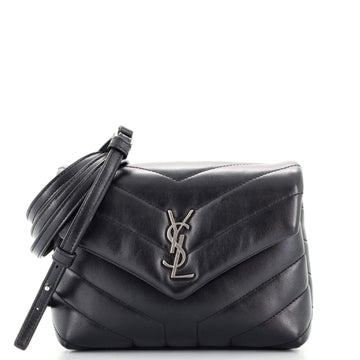 Saint Laurent LouLou Shoulder Bag Matelasse Chevron Leather Toy