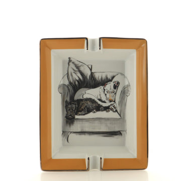 Hermes Ashtray Printed Porcelain Medium