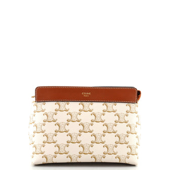 Celine Triomphe Limited Edition Pouch Canvas with Leather