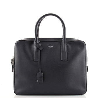 Saint Laurent Museum Flat Briefcase Leather Medium