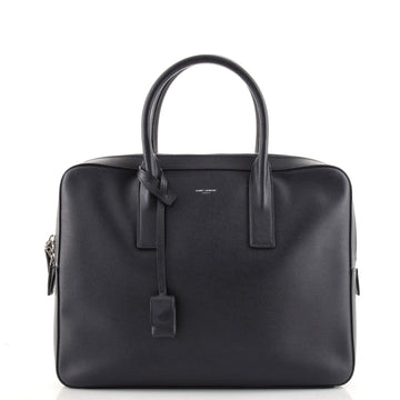 Saint Laurent Museum Flat Briefcase Leather Medium