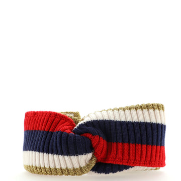 Gucci Sylvie Web Headband Knit Wool Blend