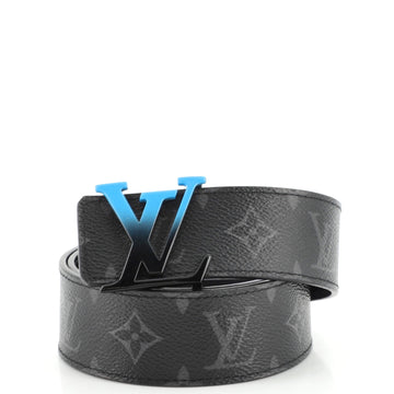 Louis Vuitton LV Sunset Initiales Reversible Belt Monogram Eclipse Canvas and Leather Wide