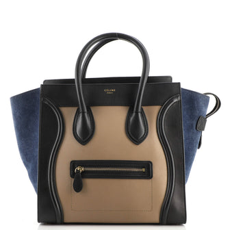 Celine Tricolor Luggage Bag Leather Mini