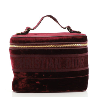 Christian Dior DiorTravel Vanity Case Embroidered Velvet