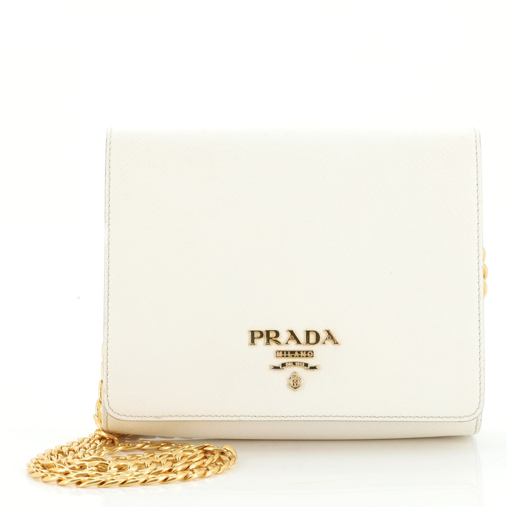 PRADA - Chain Flap Bag Saffiano Leather