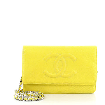 Chanel Timeless Wallet on Chain Caviar