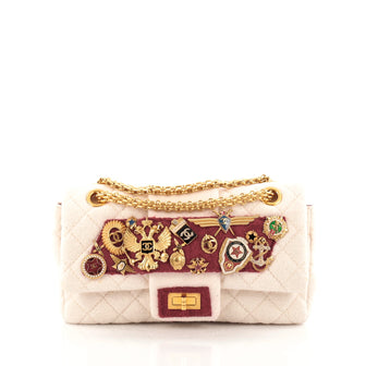Chanel Romanov Charms Reissue Flap Bag Quilted Wool 226