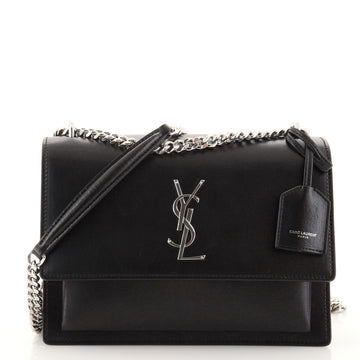 Saint Laurent Sunset Crossbody Bag Leather Medium