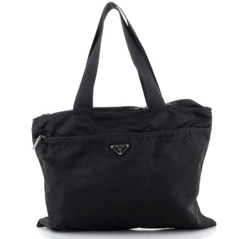 Prada Vintage Zip Tote Tessuto Medium