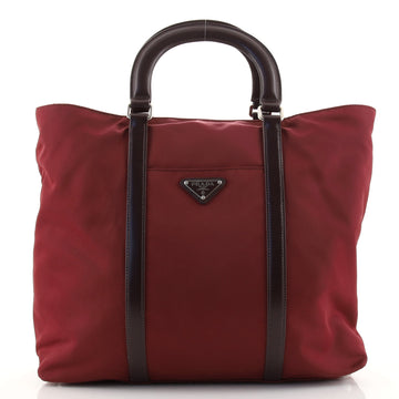Prada Vintage Convertible Zip Tote Tessuto Medium