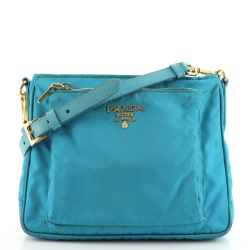 Prada Front Pocket Messenger Bag Tessuto Small