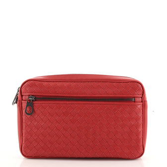 Bottega Veneta Front Pocket Wristlet Clutch Intrecciato Nappa Medium