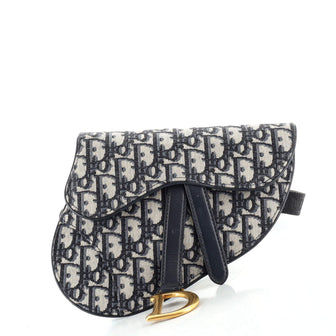 Christian Dior Saddle Belt Bag Oblique Canvas
