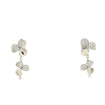 Tiffany & Co. Paper Flowers Cluster Drop Earrings Platinum with Diamonds