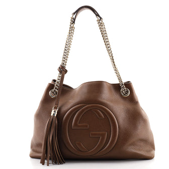 Gucci Soho Chain Strap Shoulder Bag Leather Medium