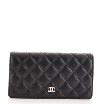 Chanel L-Yen Wallet Quilted Lambskin Long