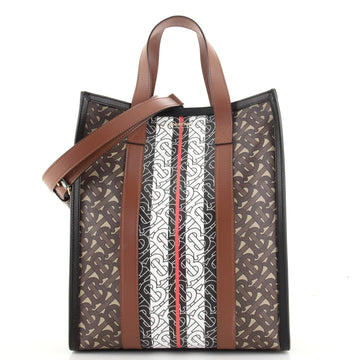 Burberry Portrait Tote Monogram E-Canvas Small