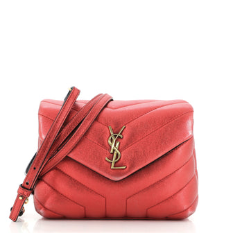 Saint Laurent LouLou Shoulder Bag Matelasse Chevron Leather Toy