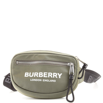Burberry Logo Cannon Bum Bag Printed Nylon Small