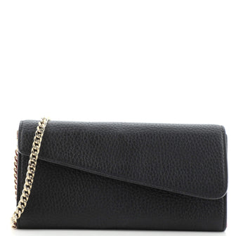 Christian Dior Diorissimo Rencontre Chain Wallet Leather