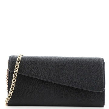 Christian Dior Diorissimo Rencontre Chain Wallet Leather
