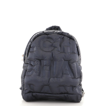 Chanel Doudoune Backpack Embossed Nylon Medium